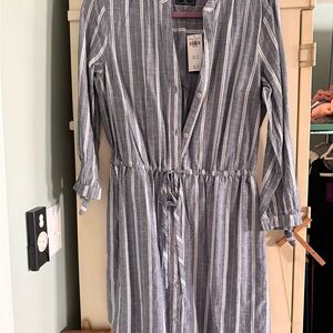 Abercrombie & Fitch Blue Striped Dress